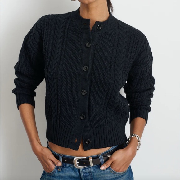 Alex Mill Cable Knit Nico Chunky Cardigan - Picture 3 of 3